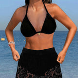 Sofía | Elegante bikini de encaje liso
