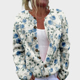 Patrícia - Cardigan Floral de Otoño