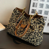 Leopardo - Bolso de Mano con Estampado de Leopardo