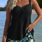 Rocío | Tankini a rayas con braguita de dos piezas