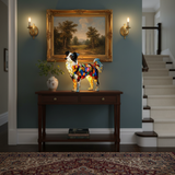 Border Collie - Lámpara de vitral