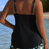 Rocío | Tankini a rayas con braguita de dos piezas