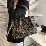 Leopardo - Bolso de Mano con Estampado de Leopardo