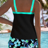 Aitana | Conjunto de Tankini de Dos Piezas Elegante