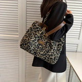 Leopardo - Bolso de Mano con Estampado de Leopardo