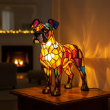 Boxer - Lámpara de vitral