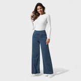Irene - Pantalones de mezclilla de corte ancho