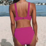 Noa | Traje de baño de cintura alta liso