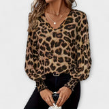 Joana - Blusa Estilosa Leopardo