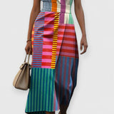Tânia - Vestido sin mangas estampado