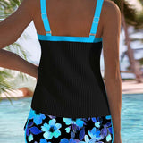 Aitana | Conjunto de Tankini de Dos Piezas Elegante