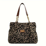 Leopardo - Bolso de Mano con Estampado de Leopardo