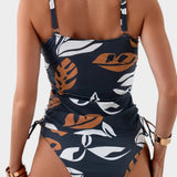 Carmen | Bikini con estampado tropical de hojas