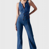 Maisie | Mono de mezclilla con corte en forma de corazón