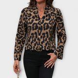 Catarina - Blusa casual leopardo