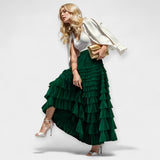 Falda Elegante con Detalle de Tul