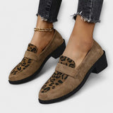 Carla - Zapatos elegantes de señora con estampado de leopardo