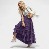 Falda Elegante con Detalle de Tul