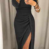 Natália - Vestido chic con hombros al descubierto