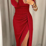 Natália - Vestido chic con hombros al descubierto