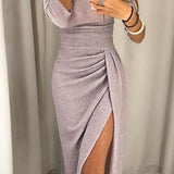 Natália - Vestido chic con hombros al descubierto