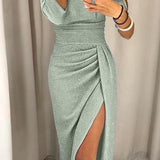 Natália - Vestido chic con hombros al descubierto