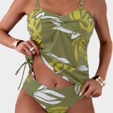 Carmen | Bikini con estampado tropical de hojas