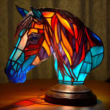 Caballo - Lámpara de vitral