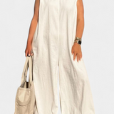 Airla | Mono Oversize sin Mangas de Pierna Ancha