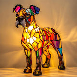 Boxer - Lámpara de vitral