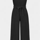 Patrizia | Mono Palazzo Plisado con Cuello Halter