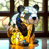 Panda - Lámpara de Vitral