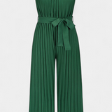 Patrizia | Mono Palazzo Plisado con Cuello Halter