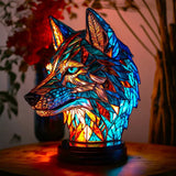 Lobo - Lámpara de vitral