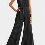 Patrizia | Mono Palazzo Plisado con Cuello Halter