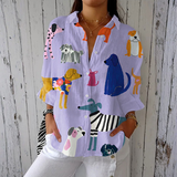 Helena - Blusa Leveza Estampa de Perros