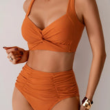 Adriana | Conjunto de bikini de cintura alta para el verano