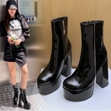 Carina - Botas con plataforma súper alta con encanto y confianza