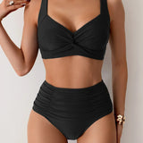 Adriana | Conjunto de bikini de cintura alta para el verano