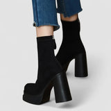 Olga - Botas con estilo moderno y la comodidad del ante