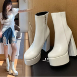 Carina - Botas con plataforma súper alta con encanto y confianza