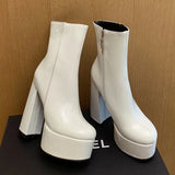 Carina - Botas con plataforma súper alta con encanto y confianza