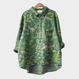 Blanca | Blusa premium con estampados coloridos