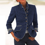Valéria - Cárdigan Elegante con Cuello Alto