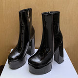 Carina - Botas con plataforma súper alta con encanto y confianza