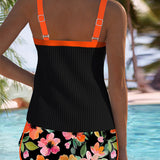 Aitana | Conjunto de Tankini de Dos Piezas Elegante