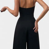 Romily | Mono Sexy con Tirantes y Pierna Ancha Elegante