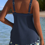 Rocío | Tankini a rayas con braguita de dos piezas