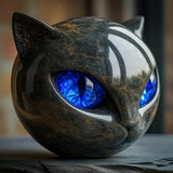 Gato Negro - Escultura Mística