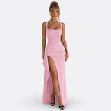 Vitória - Vestido Maxi Formal Elegante con Espalda Abierta